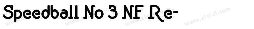 Speedball No 3 NF Re字体转换